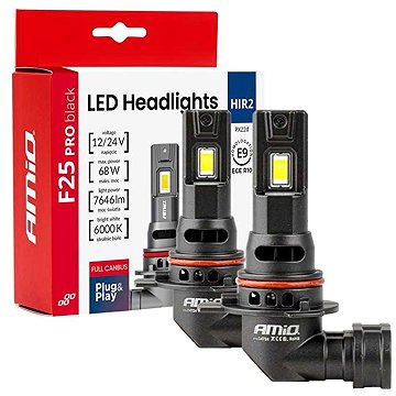 AMIO LED žárovka HIR2 12/24V 3823 lm, 2 ks