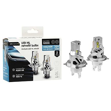 Carmotion LED žárovka H4/H19 12V 35W 4200lm VISION, 2 ks