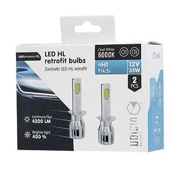 Carmotion LED žárovka H1 12V 35W 4200lm VISION, 2 ks