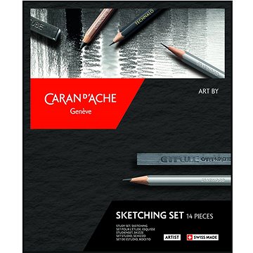 CARAN D'ACHE grafitová sada Art by 14 ks
