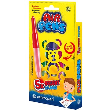 

CENTROPEN Air Pens 1500 Bright Colours, foukací - balení 5 ks