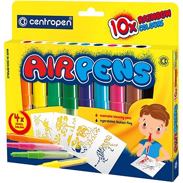 

CENTROPEN Air Pens 1500, foukací, Rainbow, balení 10 ks