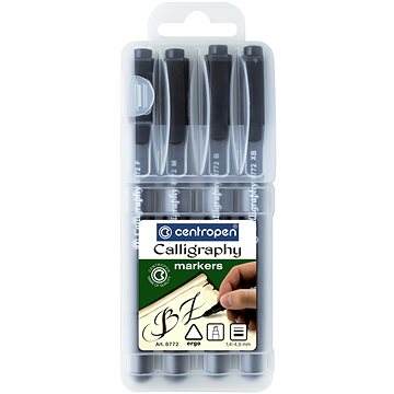CENTROPEN popisovač kaligrafický 8772 4 ks