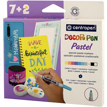 

CENTROPEN Decor pen 2738 pastel 8+1 ks