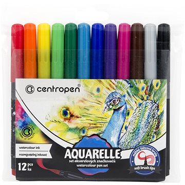 CENTROPEN aquarelle rozmyvatelné štětcové značkovače 8683