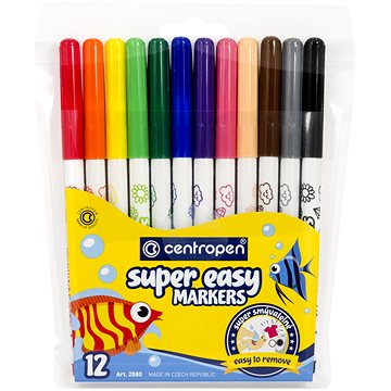 

CENTROPEN super smývatelný popisovač Super easy 2580 12 ks