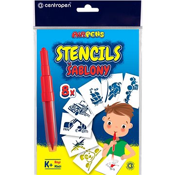

CENTROPEN šablony k foukacím fixům 9996 K+ pro kluky