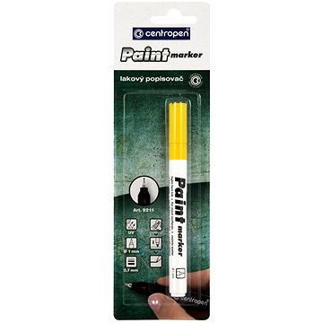 

CENTROPEN lakový popisovač 9211 0,7 mm žlutý