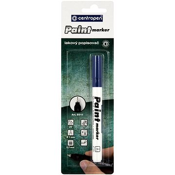 CENTROPEN lakový popisovač 9211 0,7 mm modrý
