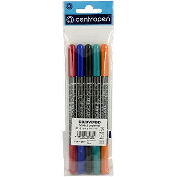 CENTROPEN double marker CD,DVD,BD 3616 5 ks