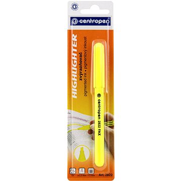 

CENTROPEN zvýrazňovač 2822 žlutý
