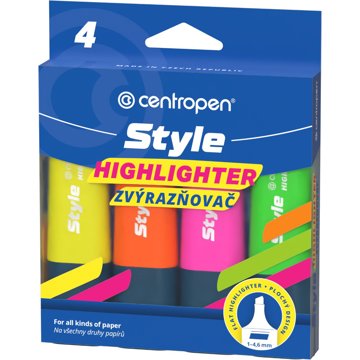 

CENTROPEN 6252 STYLE FLUO - balení 4 ks