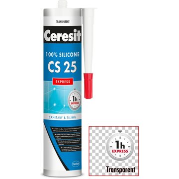 

Ceresit Sanitární silikon CS 25 Express transparentní, 280 ml