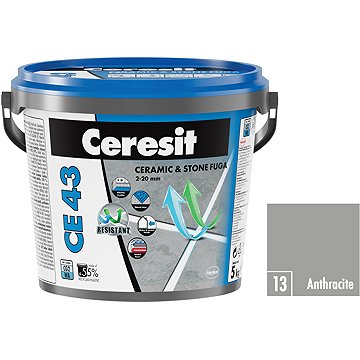

Ceresit Spárovací hmota CE 43 Grand'Elit Anthracite, 5 kg