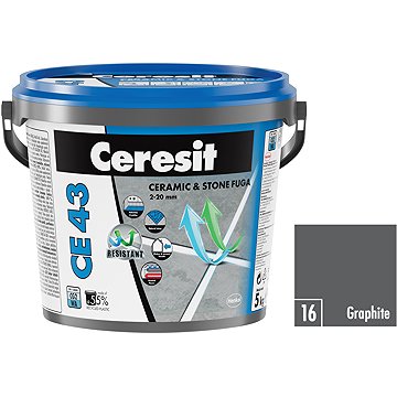 

Ceresit Spárovací hmota CE 43 Grand'Elit Graphite, 5 kg