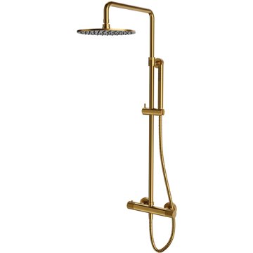 

OMNIRES Contour Termostatický sprchový sloup, zlatý kartáčovaný /GLB/ (CT8044GLB)