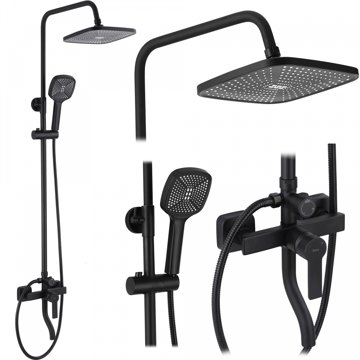 

REA Argus Sprchový set s baterií 150 mm, černý matmý (REA-P2389)