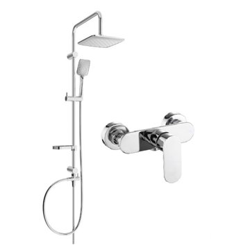

MEXEN Seven Sprchový sloup včetně sprchové baterie Milo, chrom (71340262-00)