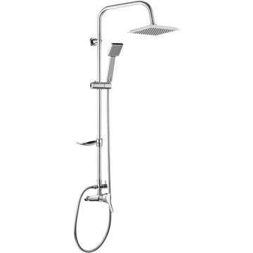 

DEANTE Joko cquare Sprchový sloup 1 funkční se směšovací baterií, chrom (NBJ_01SK)