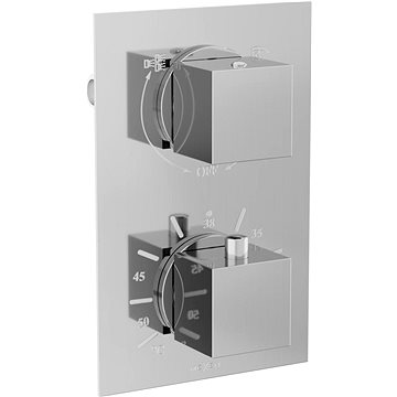 

MEXEN Cube Termostatická baterie sprcha /vana 2-output chrom (77502-00)