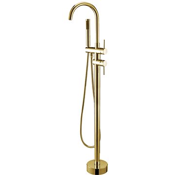 

MEXEN Alma Stojící vanová baterie gold (75033-50)