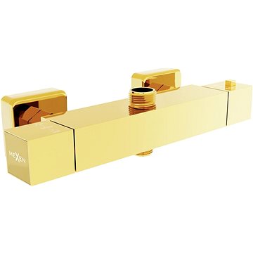 

MEXEN Cube Termostatická Sprchová baterie 3/4" + 1/2", zlatá (77250-50)