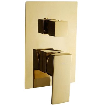 

MEXEN Uno Podomítková baterie vana-sprcha DR02, zlatá (71435-50)