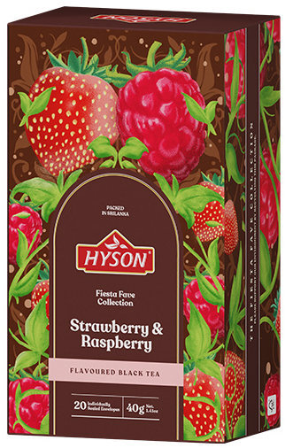 

Hyson Strawberry & Raspberry, černý čaj (20 sáčků)