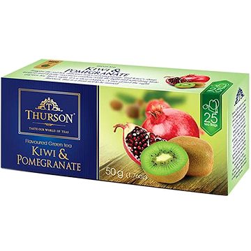 

Thurson Kiwi & Pomegranate, zelený čaj (25 sáčků)