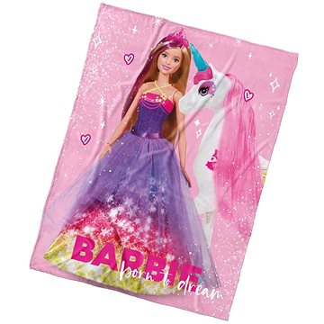 

Kaptan Dětská deka Barbie a Kouzelný Jednorožec 130 × 170 cm