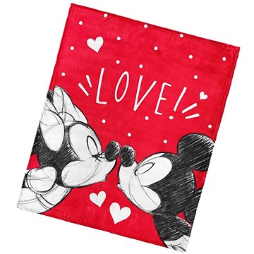

Kaptan Dětská deka Mickey a Minnie Mouse Love 130 × 160 cm