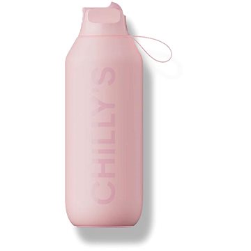 

Chilly's Bottles Termoláhev jemná růžová 500ml, edice Series 2 Flip