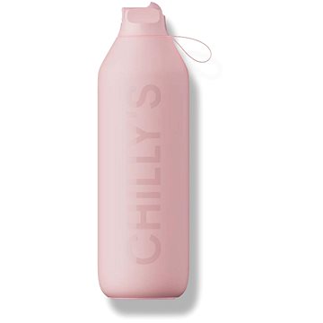 

Chilly's Bottles Termoláhev jemná růžová 1000ml, edice Series 2 Flip