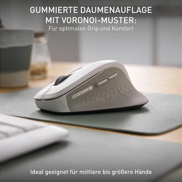 CHERRY Stream Mouse Comfort, White