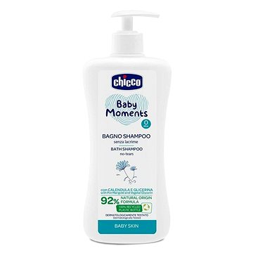 

CHICCO Šampon na vlasy a tělo s dávkovačem Baby Moments 500 ml
