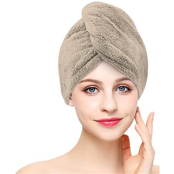 

Kaptan Rychleschnoucí froté turban na vlasy, béžový