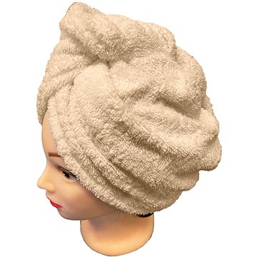 

Kaptan Rychleschnoucí froté turban na vlasy, krémový