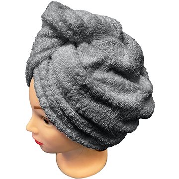 

Kaptan Rychleschnoucí froté turban na vlasy, tmavě šedý