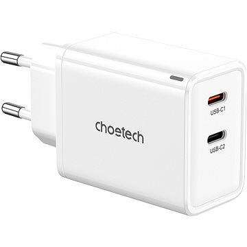 

ChoeTech Dual Type-C GaN PD65W Portable Wall Charger