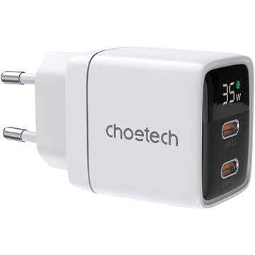 

ChoeTech PD35W Dual Type-C GAN PD35W Wall Charger, white