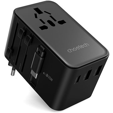 

ChoeTech 35W Travel Wall Charger with inside cable (US/EU/UK/AU)