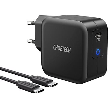 Choetech PD61W GaN single C-port fast EU wall charger - Nabíječka do sítě