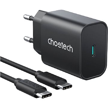 ChoeTech Quick Charger 25W for Samsung + USB-C 2m Cable - Nabíječka do sítě