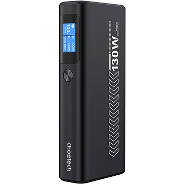 

ChoeTech Digital 20000mAh Fast Charge + PD3.0 (130W) černá