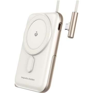 

ChoeTech MagLeap Wireless 10000mAh Fast Charge + PD3.0 (20W) USB-C kabel, bílá