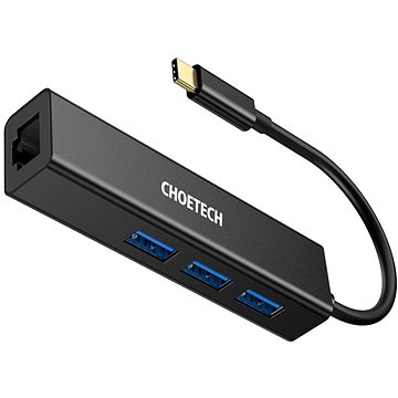 ChoeTech 4-in-1 USB-C to RJ45 GLAN Adapter