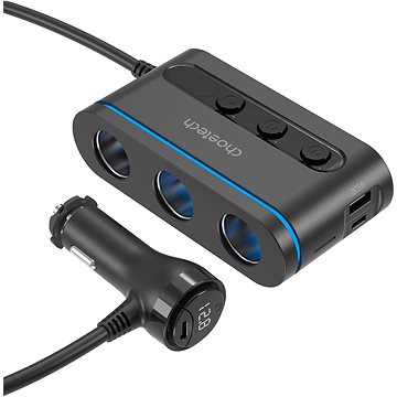

ChoeTech 3 Sockets 2C+1A PD30W Cigarette Lighter Splitter