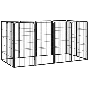 

Shumee Ohrádka pro psy 12 panelů 50 × 100 cm černá