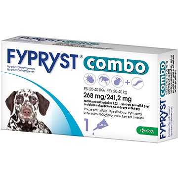 Fypryst Combo spot on pes 20-40kg 1 × 2,68 mg - Antiparazitní pipeta