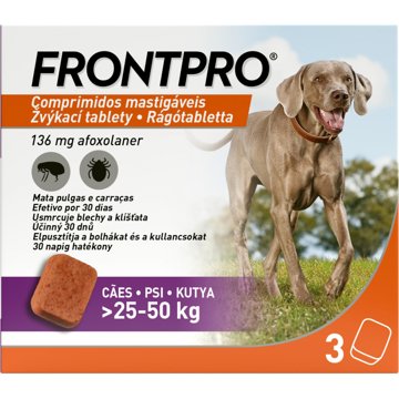 

Frontpro 136 mg 25-50 kg 3 žvýkací tablety